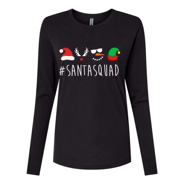 Santa Squad Womens Cotton Relaxed Long Sleeve T-Shirt