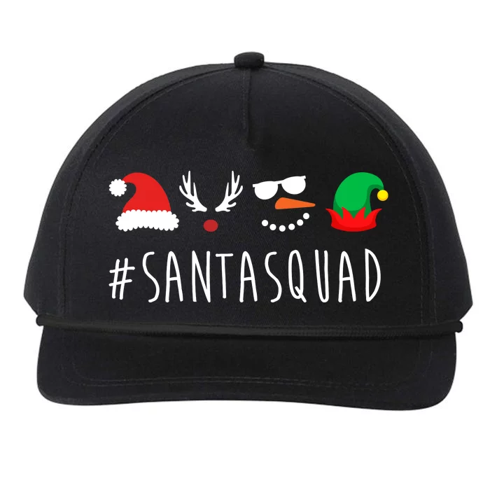 Santa Squad Snapback Five-Panel Rope Hat