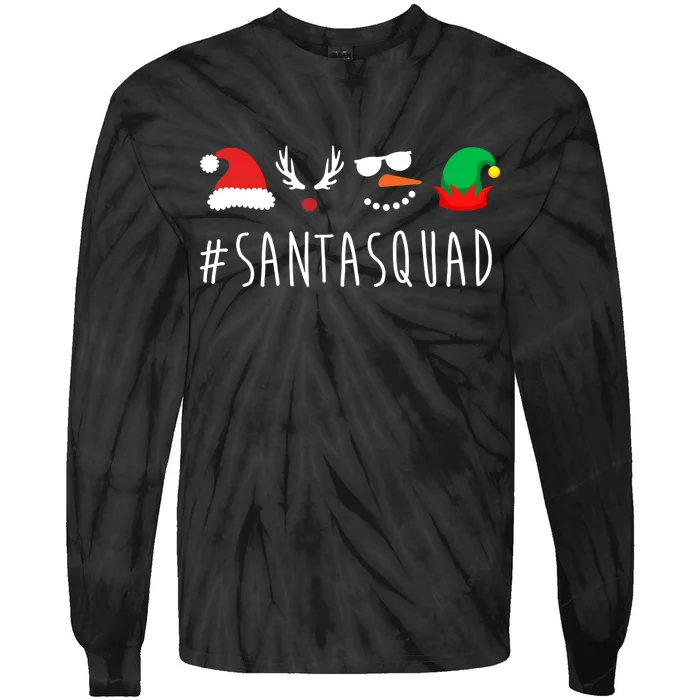 Santa Squad Tie-Dye Long Sleeve Shirt