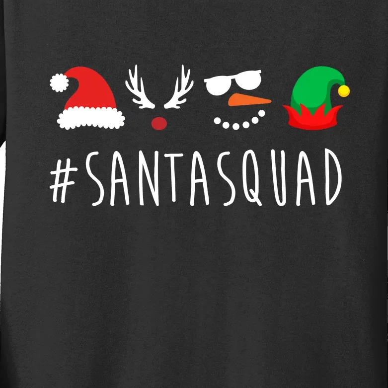 Santa Squad Kids Long Sleeve Shirt