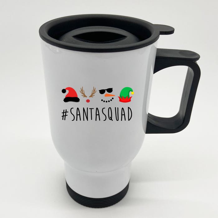 Santa Squad Front & Back Stainless Steel Travel Mug