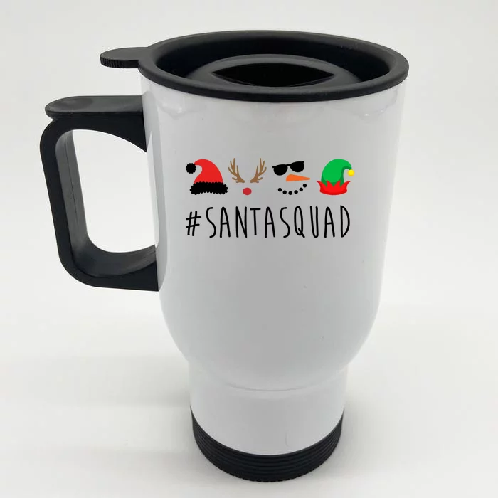 Santa Squad Front & Back Stainless Steel Travel Mug