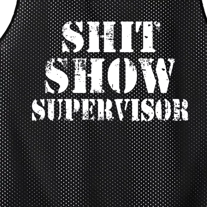 Shit Show Supervisor Mesh Reversible Basketball Jersey Tank