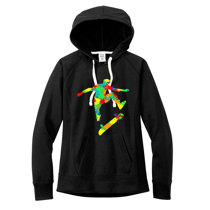 Skateboard Skater Skateboarder Women's Fleece Hoodie