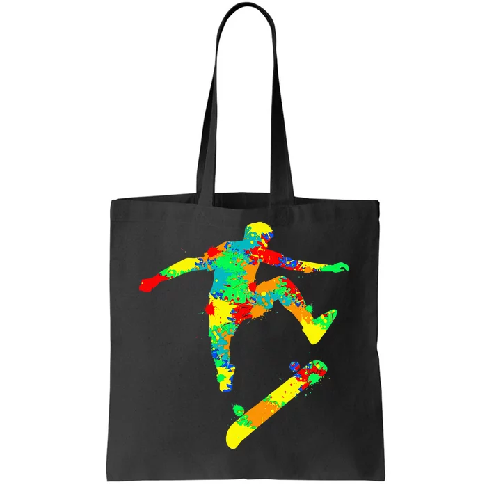 Skateboard Skater Skateboarder Tote Bag