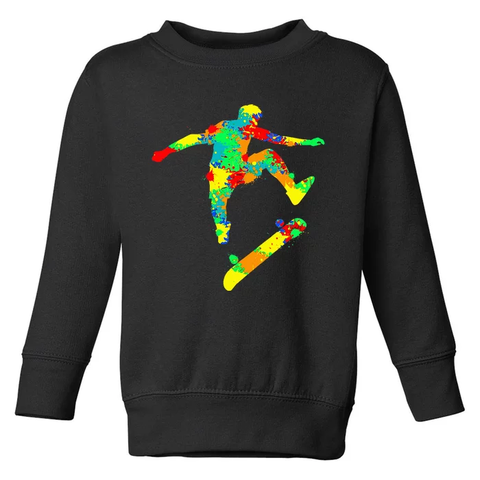 Skateboard Skater Skateboarder Toddler Sweatshirt