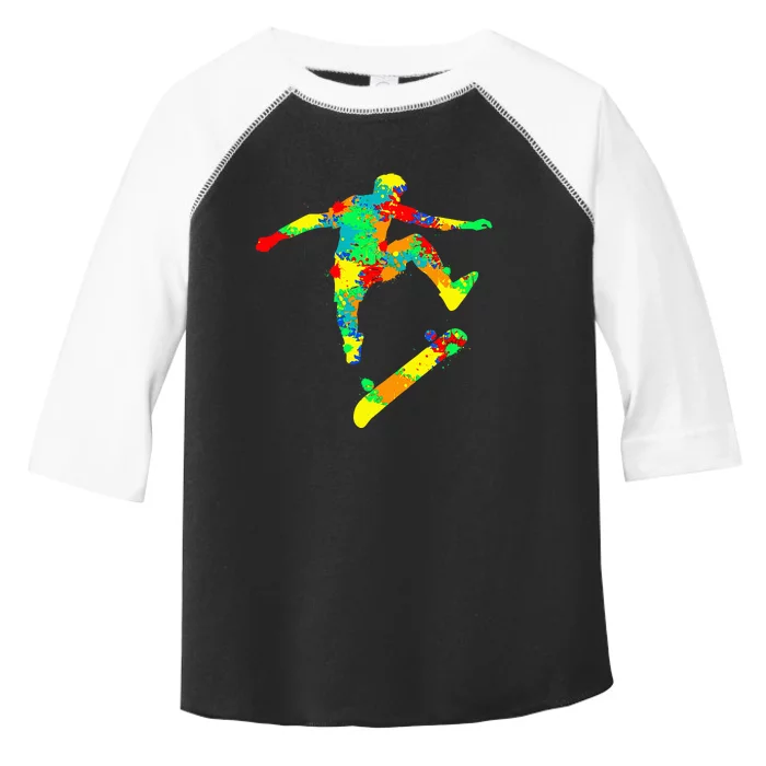 Skateboard Skater Skateboarder Toddler Fine Jersey T-Shirt