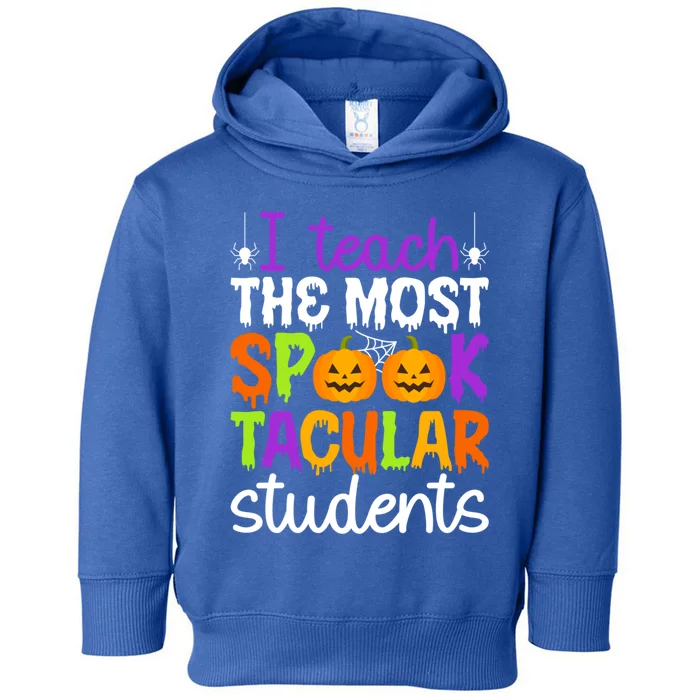 Spooktacular Students Spooky Teacher Halloween Teaching Gift Toddler Hoodie