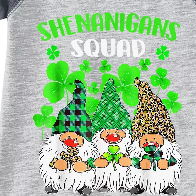 Shenanigans Squad St Patricks Day Gnomes Green Proud Irish Infant Baby Jersey Bodysuit