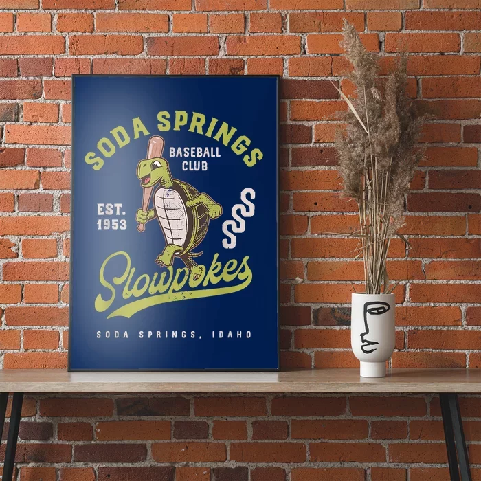 Soda Springs Slowpokes Retro Minor League Baseball Team Poster