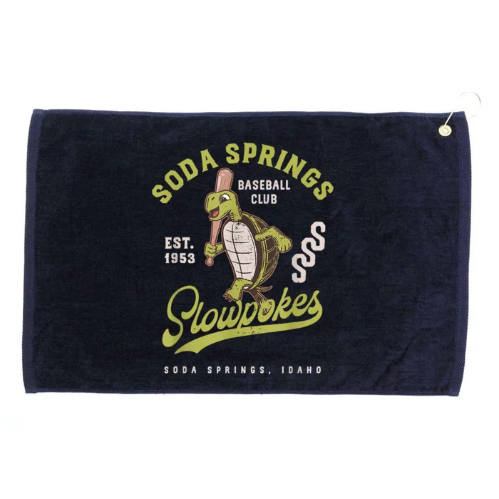 Soda Springs Slowpokes Retro Minor League Baseball Team Grommeted Golf Towel