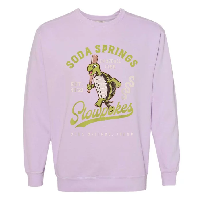 Soda Springs Slowpokes Retro Minor League Baseball Team Garment-Dyed Sweatshirt