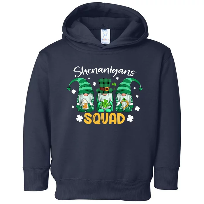 Shenanigans Squad St Patricks Day Gnomes Green Proud Irish Toddler Hoodie