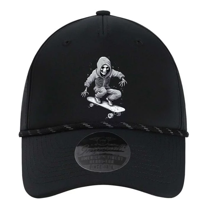 Skater Skateboarding Skeleton Halloween Funny Gift Performance The Dyno Cap