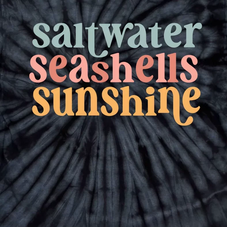 Saltwater Seashells Sunshine Cute Summer Tie-Dye T-Shirt