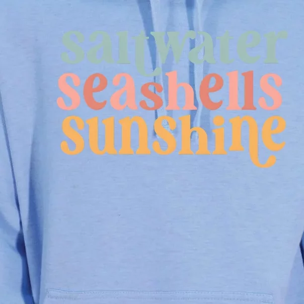 Saltwater Seashells Sunshine Cute Summer Unisex Surf Hoodie