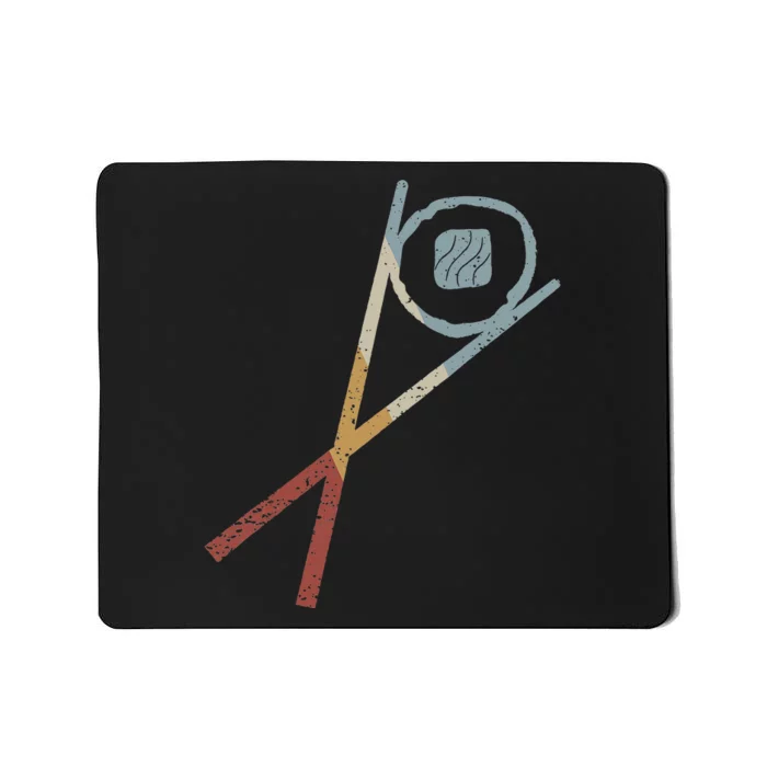 Sushi Sticks Sake Maki Retro Style Vintage Mousepad