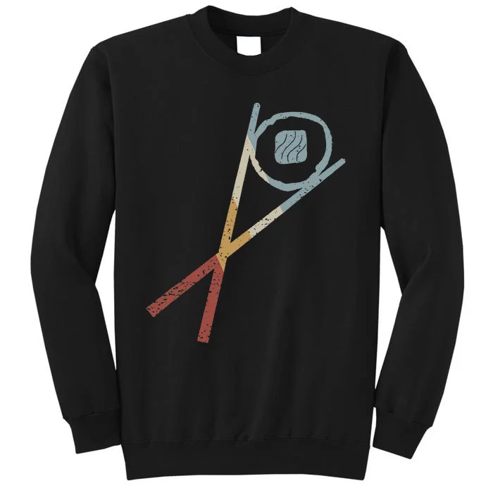 Sushi Sticks Sake Maki Retro Style Vintage Tall Sweatshirt