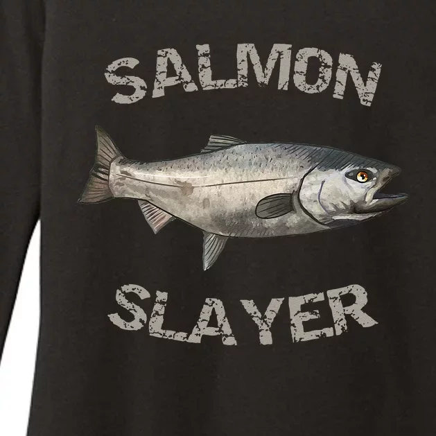 Salmon Slayer Salmon Fishing Salmon Womens CVC Long Sleeve Shirt