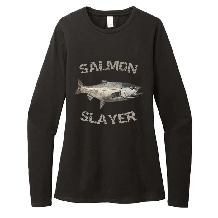 Salmon Slayer Salmon Fishing Salmon Womens CVC Long Sleeve Shirt