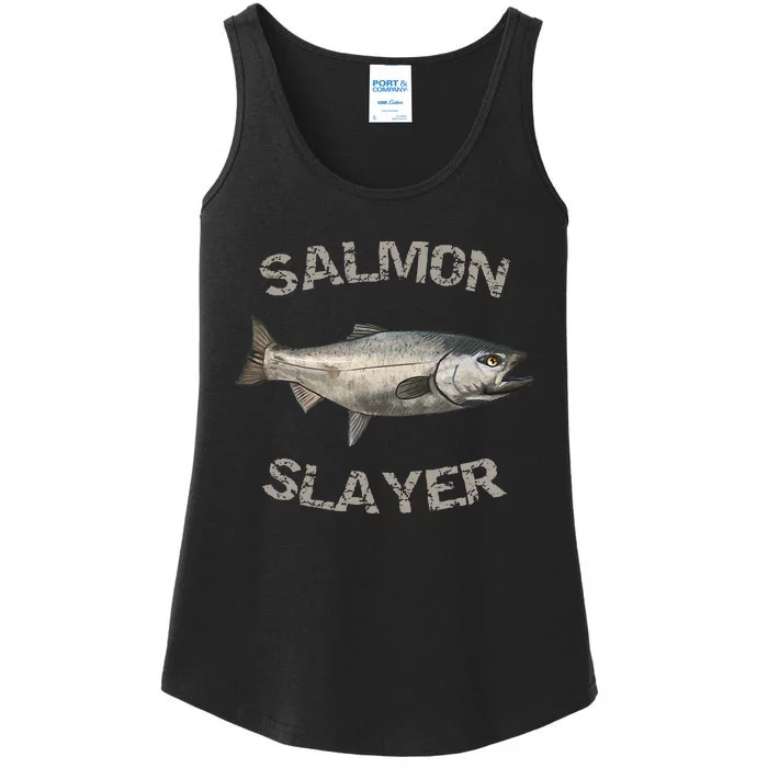 Salmon Slayer Salmon Fishing Salmon Ladies Essential Tank