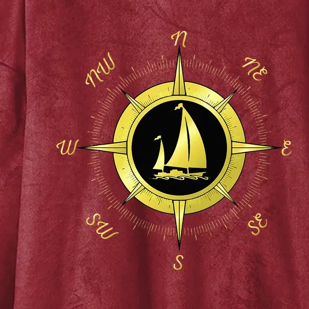 Sailing Ship Sailor Sailboat Sail Windsurfer Craft Wingsail Hooded Wearable Blanket