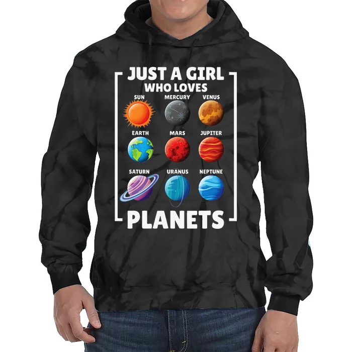 Solar Star System Space Science Just A Who Loves Planet Tie Dye Hoodie