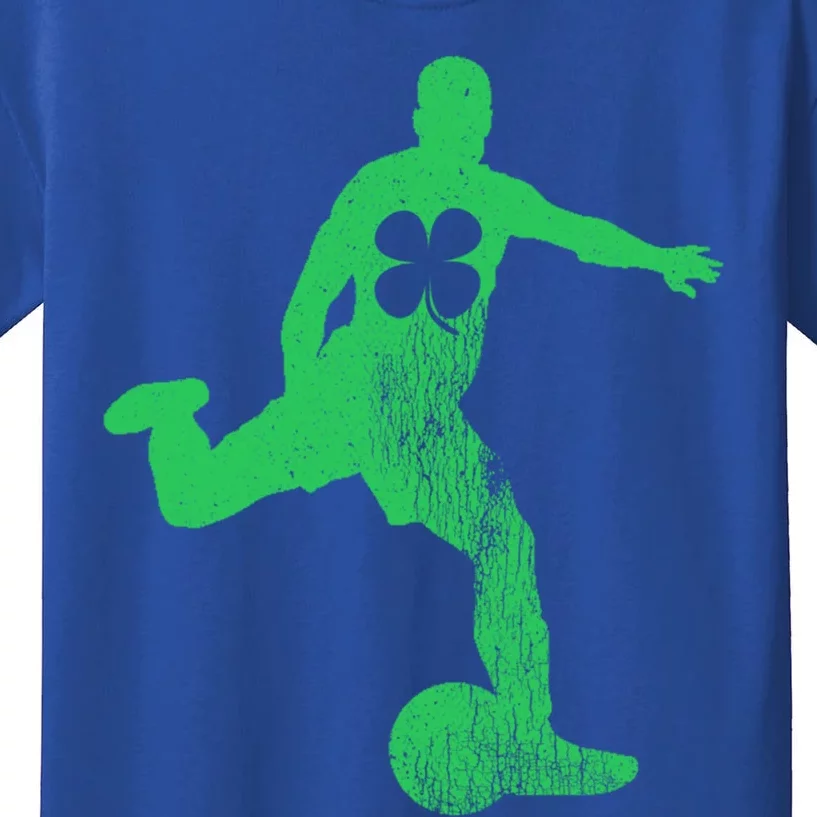 Soccer Shamrock St Patrick's Day Saint Paddy's Irish Gift Funny Gift Kids T-Shirt