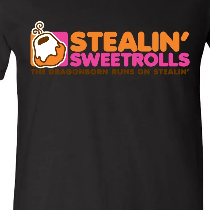 Stealin&X27; Sweetrolls V-Neck T-Shirt