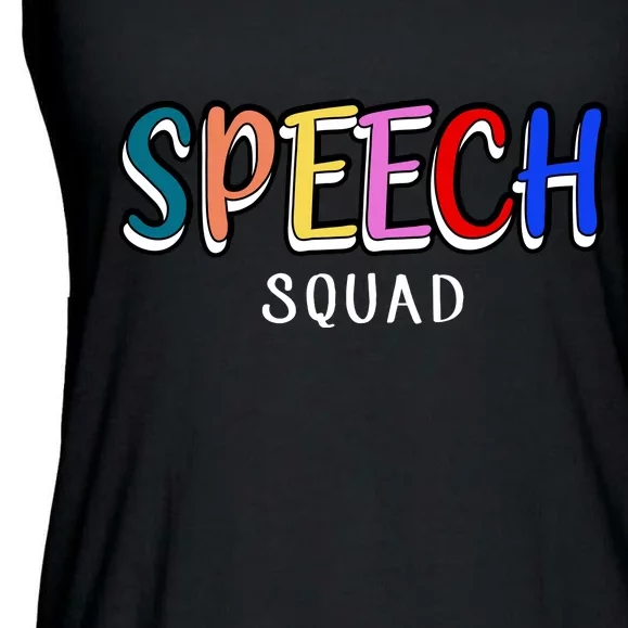 Speech Squad Ladies Essential Flowy Tank