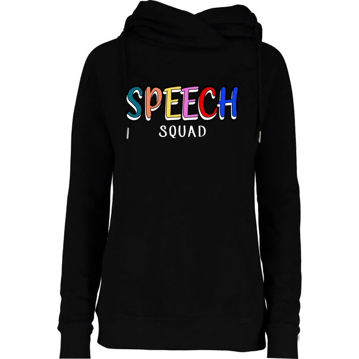 Speech Squad Womens Funnel Neck Pullover Hood