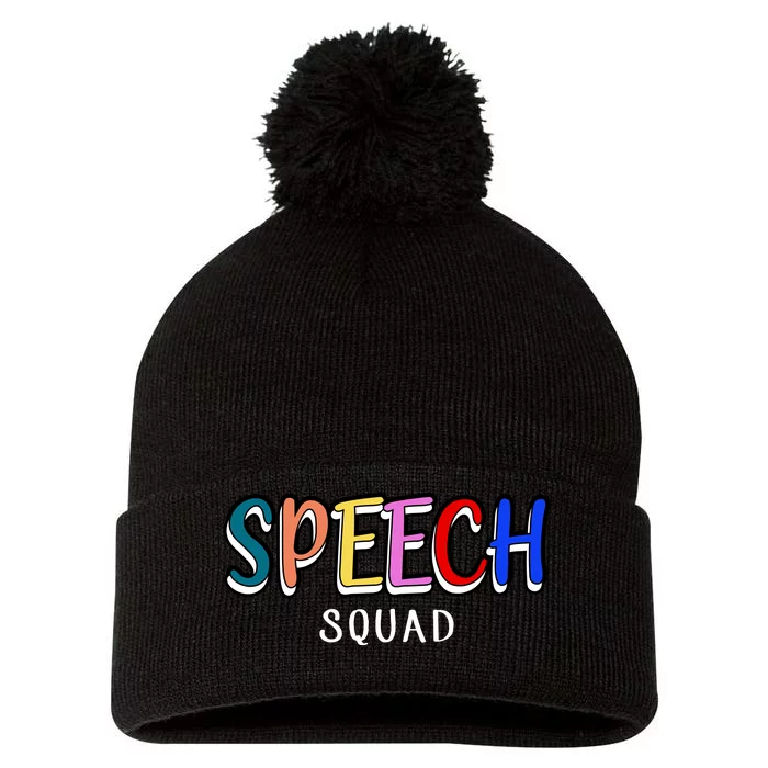 Speech Squad Pom Pom 12in Knit Beanie