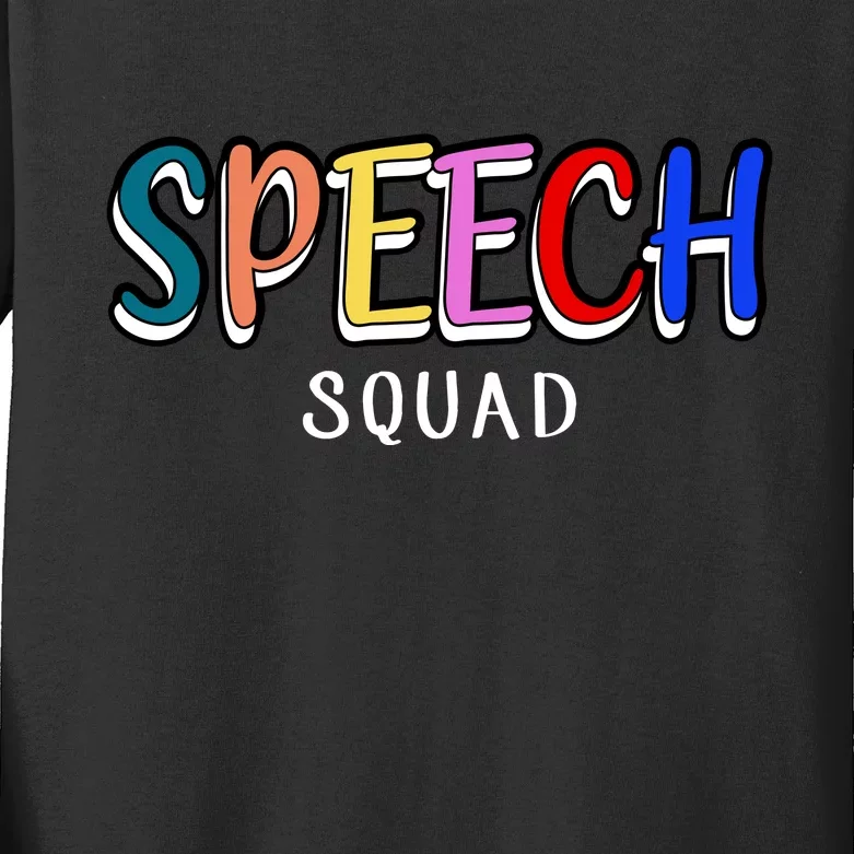 Speech Squad Kids Long Sleeve Shirt