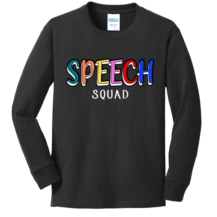 Speech Squad Kids Long Sleeve Shirt