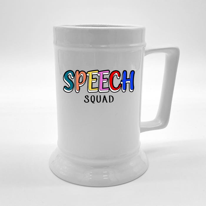 Speech Squad Front & Back Beer Stein