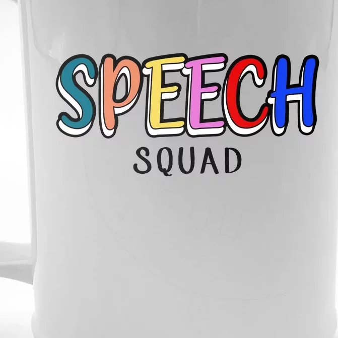 Speech Squad Front & Back Beer Stein