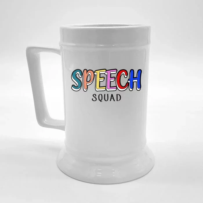 Speech Squad Front & Back Beer Stein