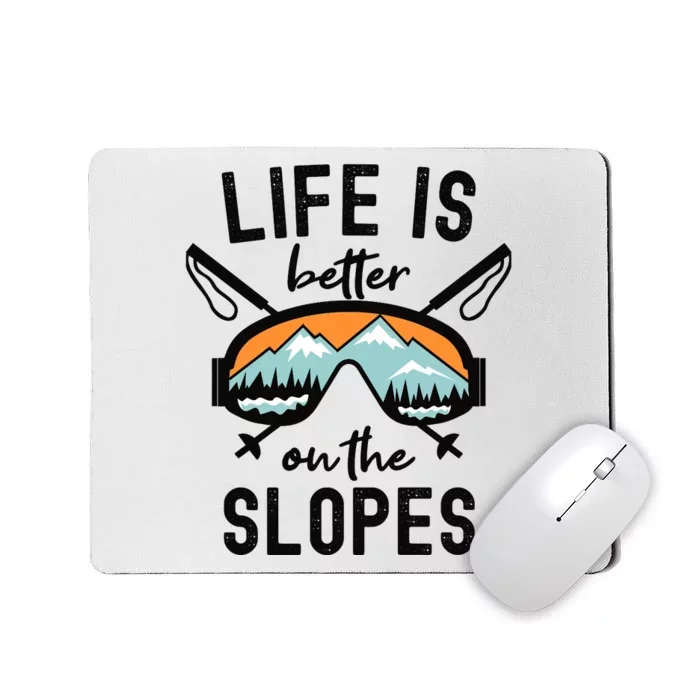 Snowboarding Skiing Skier Winter Sports Ski Lover Ski Premium Mousepad