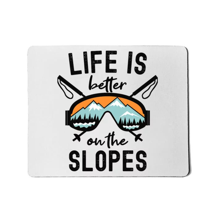 Snowboarding Skiing Skier Winter Sports Ski Lover Ski Premium Mousepad