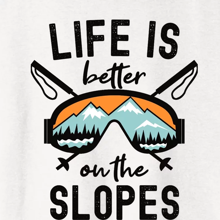 Snowboarding Skiing Skier Winter Sports Ski Lover Ski Premium Women's Crop Top Tee