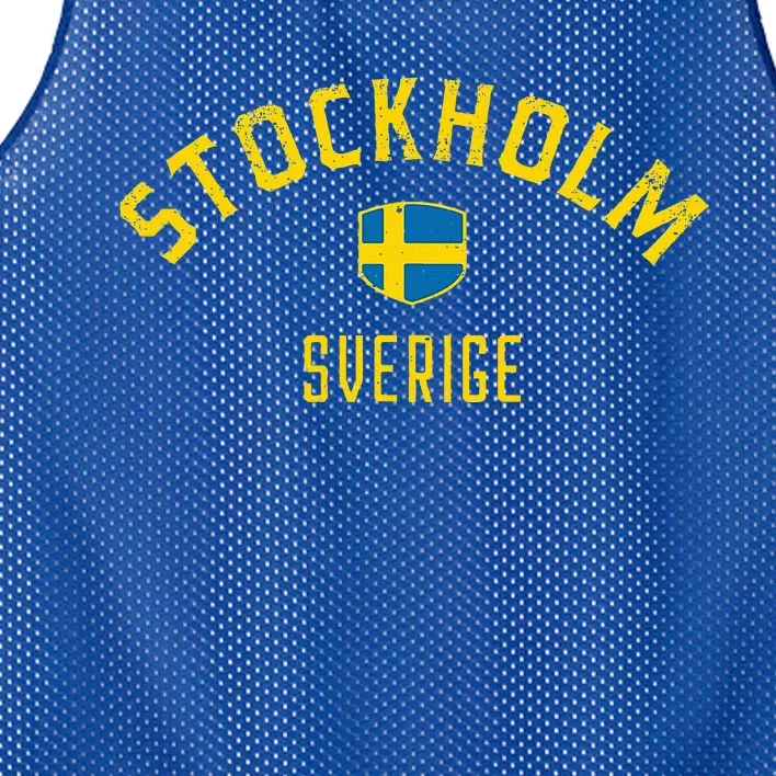 Stockholm Sweden Stockholm Sverige Mesh Reversible Basketball Jersey Tank