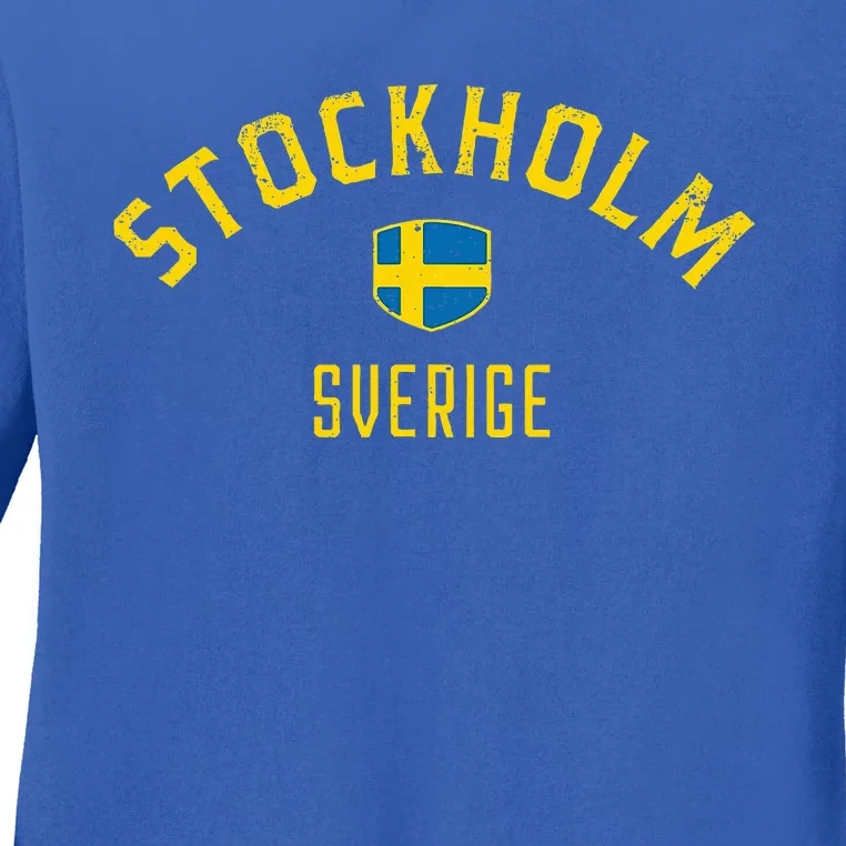 Stockholm Sweden Stockholm Sverige Ladies Long Sleeve Shirt