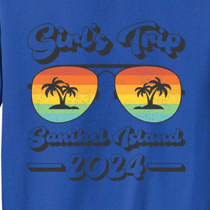 Summer Sunglass Trip 2024 Florida Sanibel Island Beach Cute Gift Tall Sweatshirt