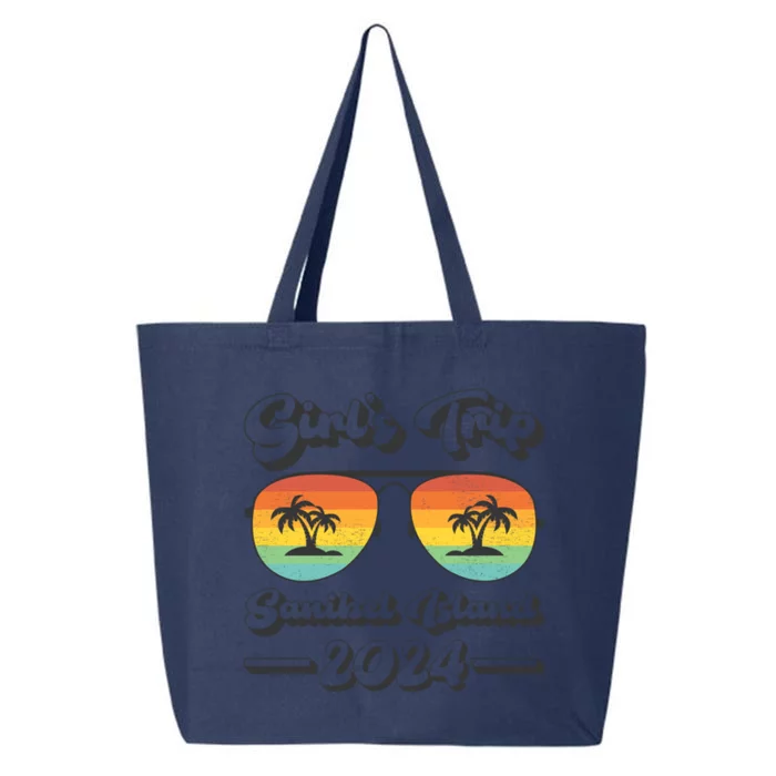 Summer Sunglass Trip 2024 Florida Sanibel Island Beach Cute Gift 25L Jumbo Tote