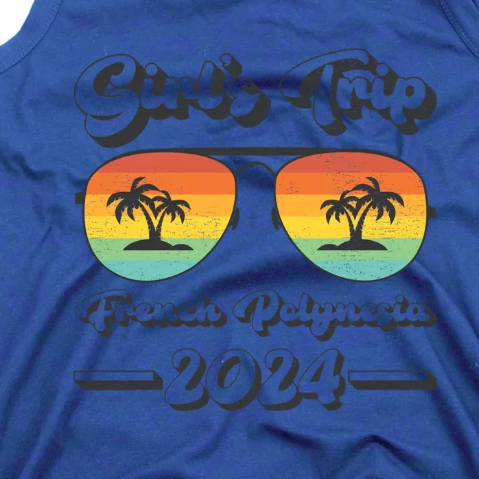 Summer Sunglasses Trip 2024 French Polynesia Beach Cute Gift Tank Top