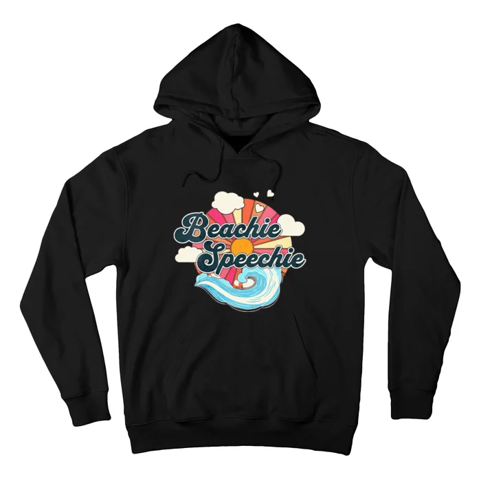 Summer Speech Therapy SLP Spring Therapist Beachie Speachie Hoodie