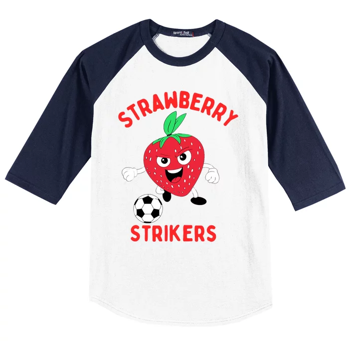 Strawberry Soccer Team Baseball Sleeve Shirt