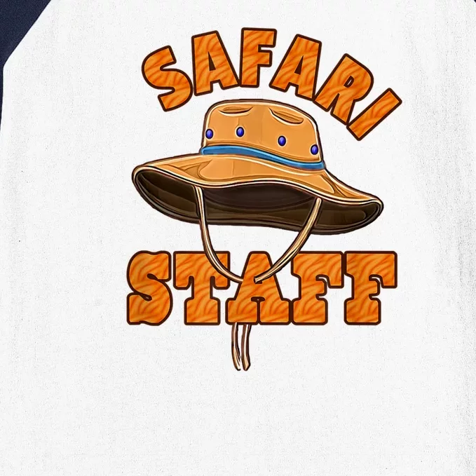 Safari Staff Themed Birthday Event Party Costume Baseball Sleeve Shirt