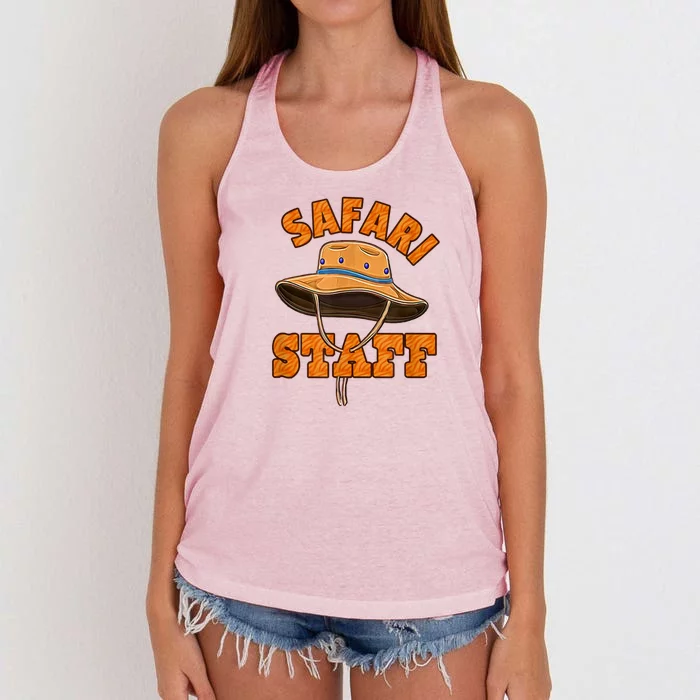 Safari Staff Themed Birthday Event Party Costume Women's Knotted Racerback Tank