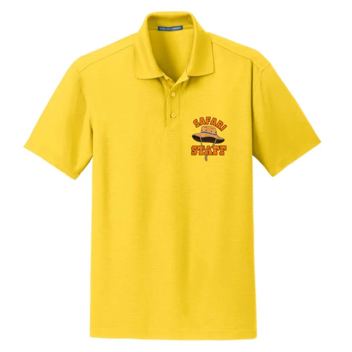 Safari Staff Themed Birthday Event Party Costume Dry Zone Grid Performance Polo